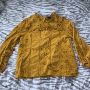 J. Crew Eyelet Blouse